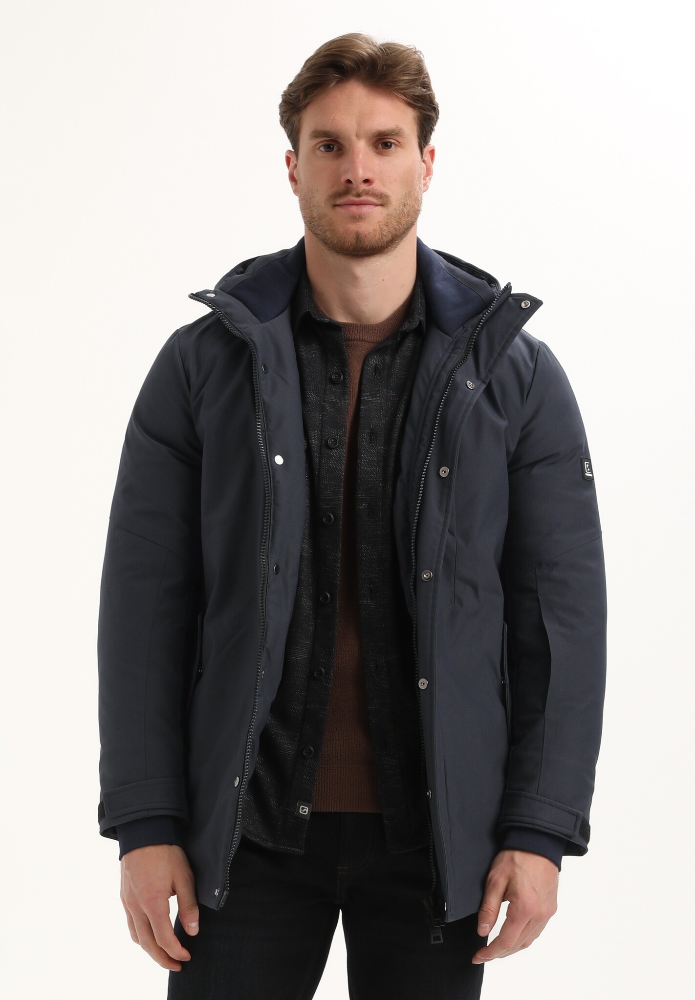 535752 Jacket Long Canvas (301 Navy)