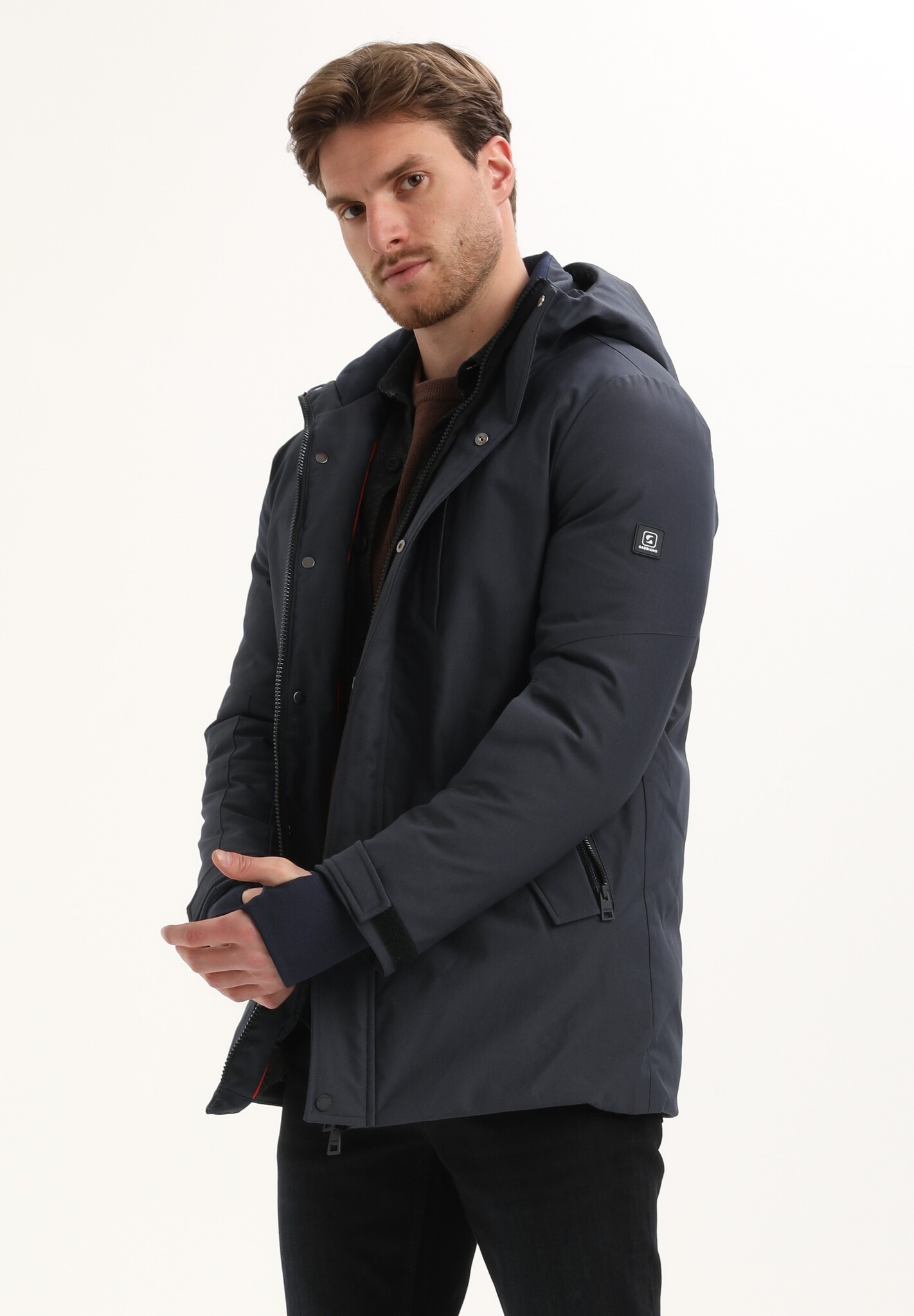 535752 Jacket Long Canvas (301 Navy)