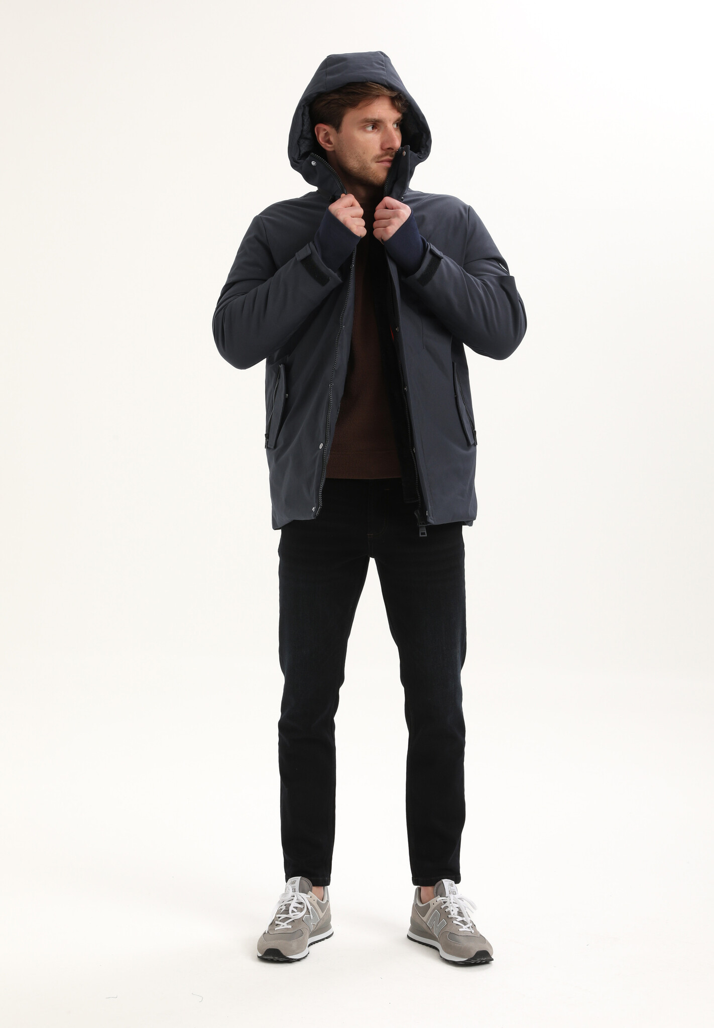 535752 Jacket Long Canvas (301 Navy)