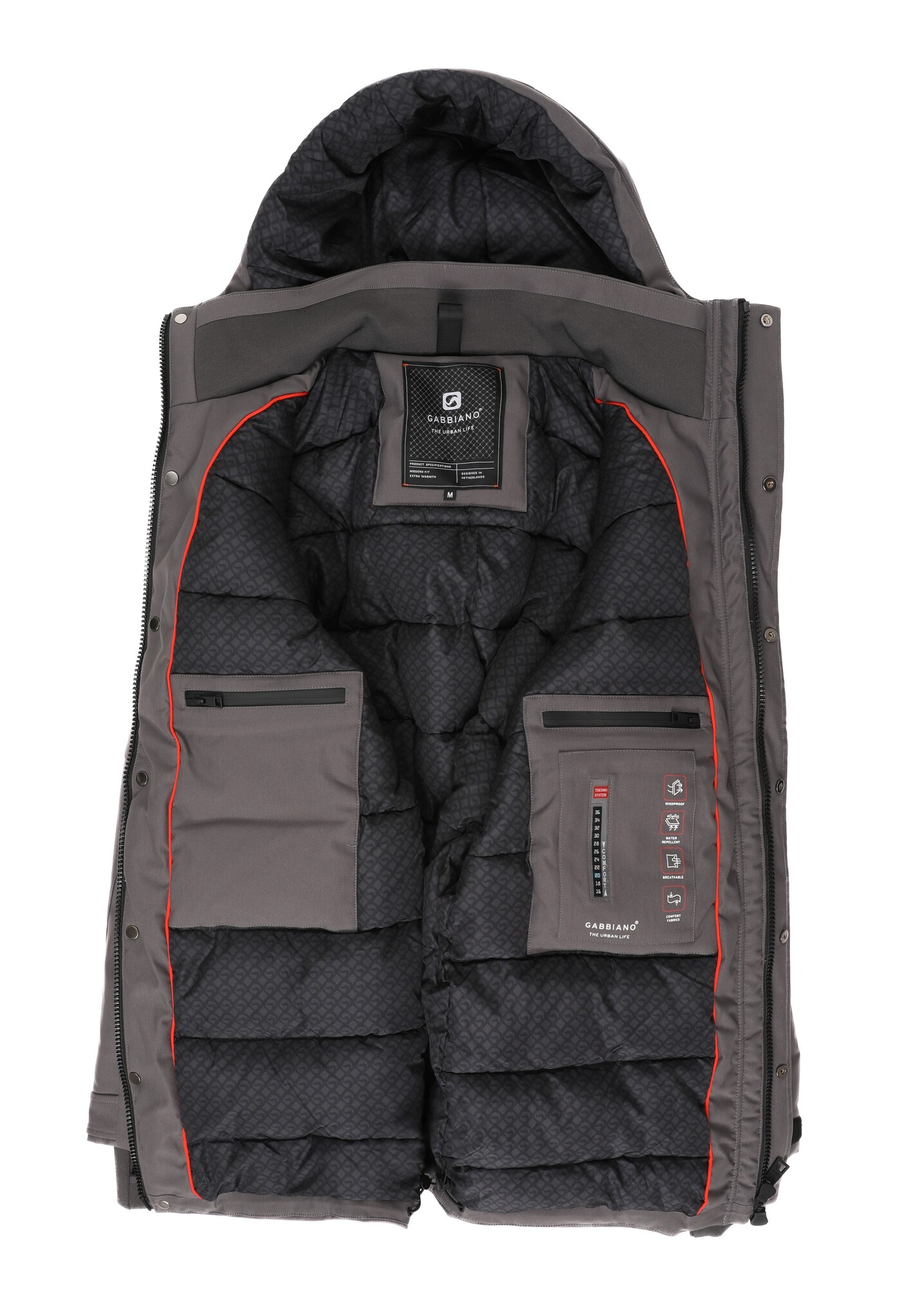 535752 Jacket Long Canvas (217 Steel Grey)