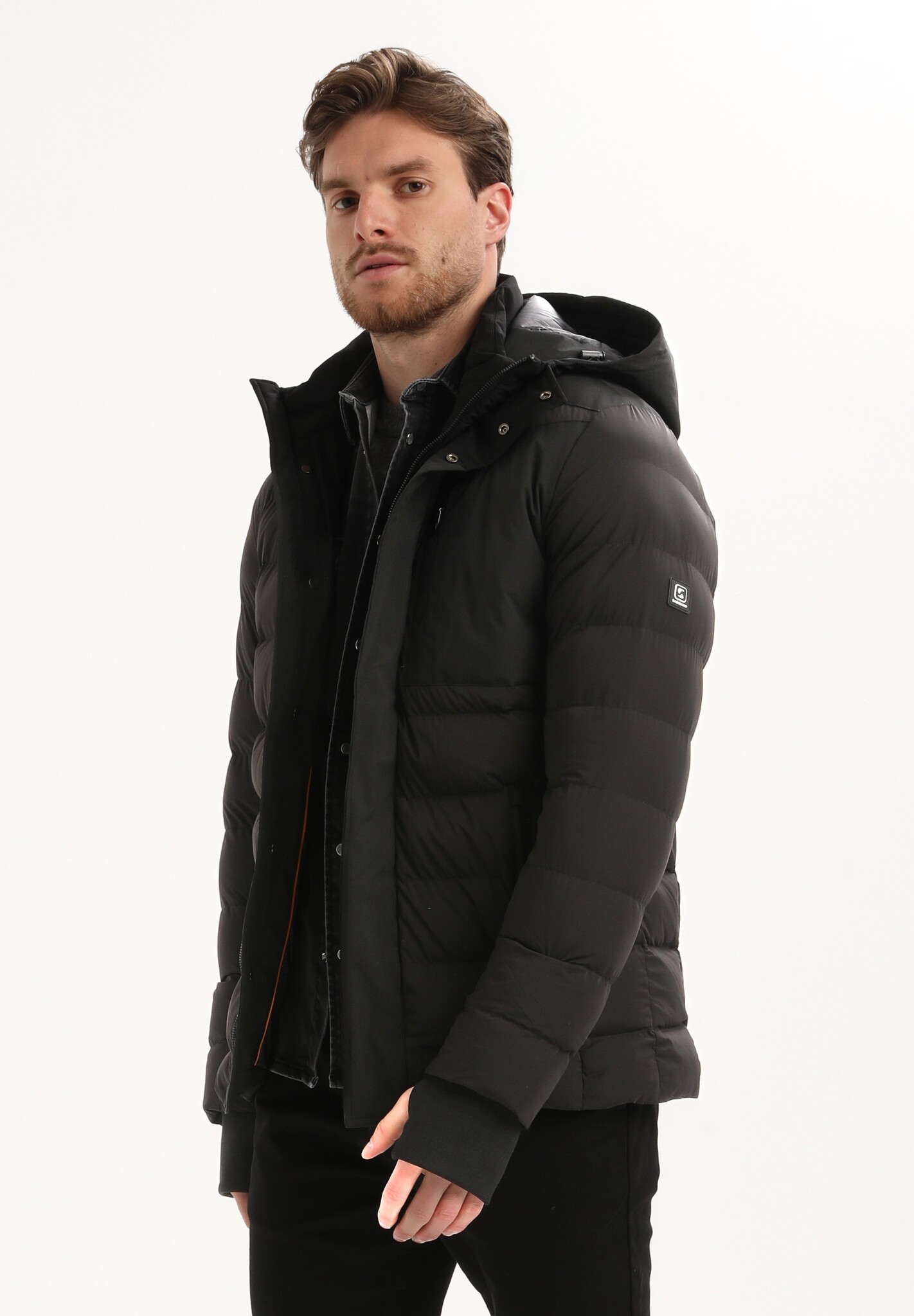 535751 Jacket short Puffer (201 Black)