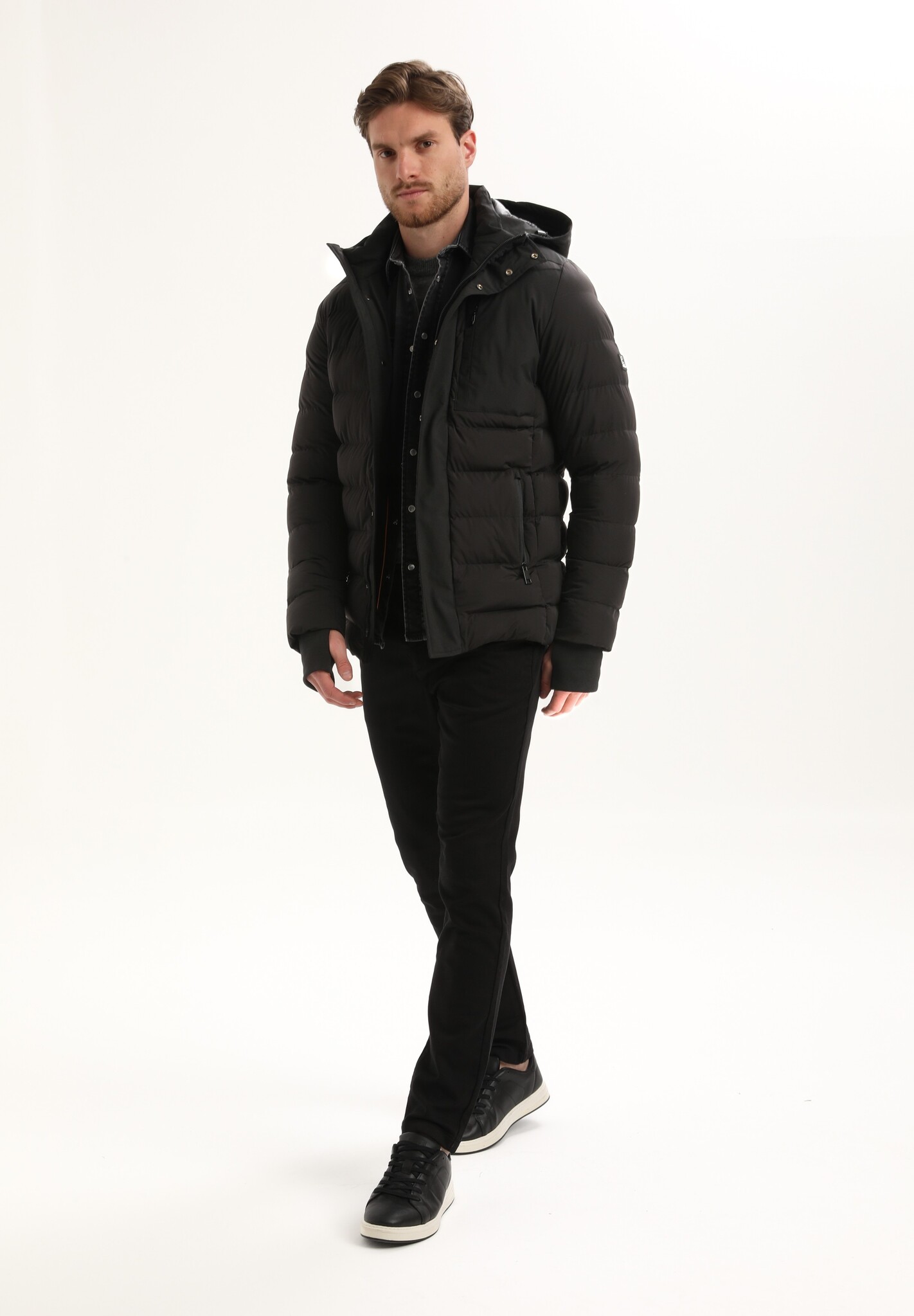 535751 Jacket short Puffer (201 Black)