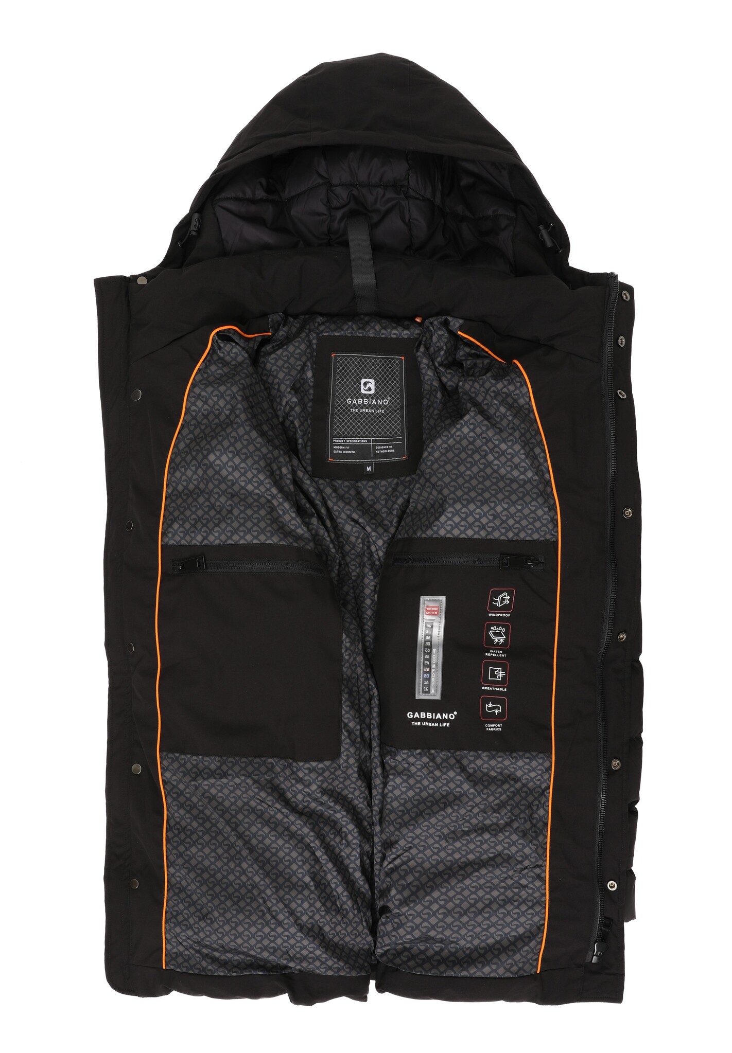 535751 Jacket short Puffer (201 Black)