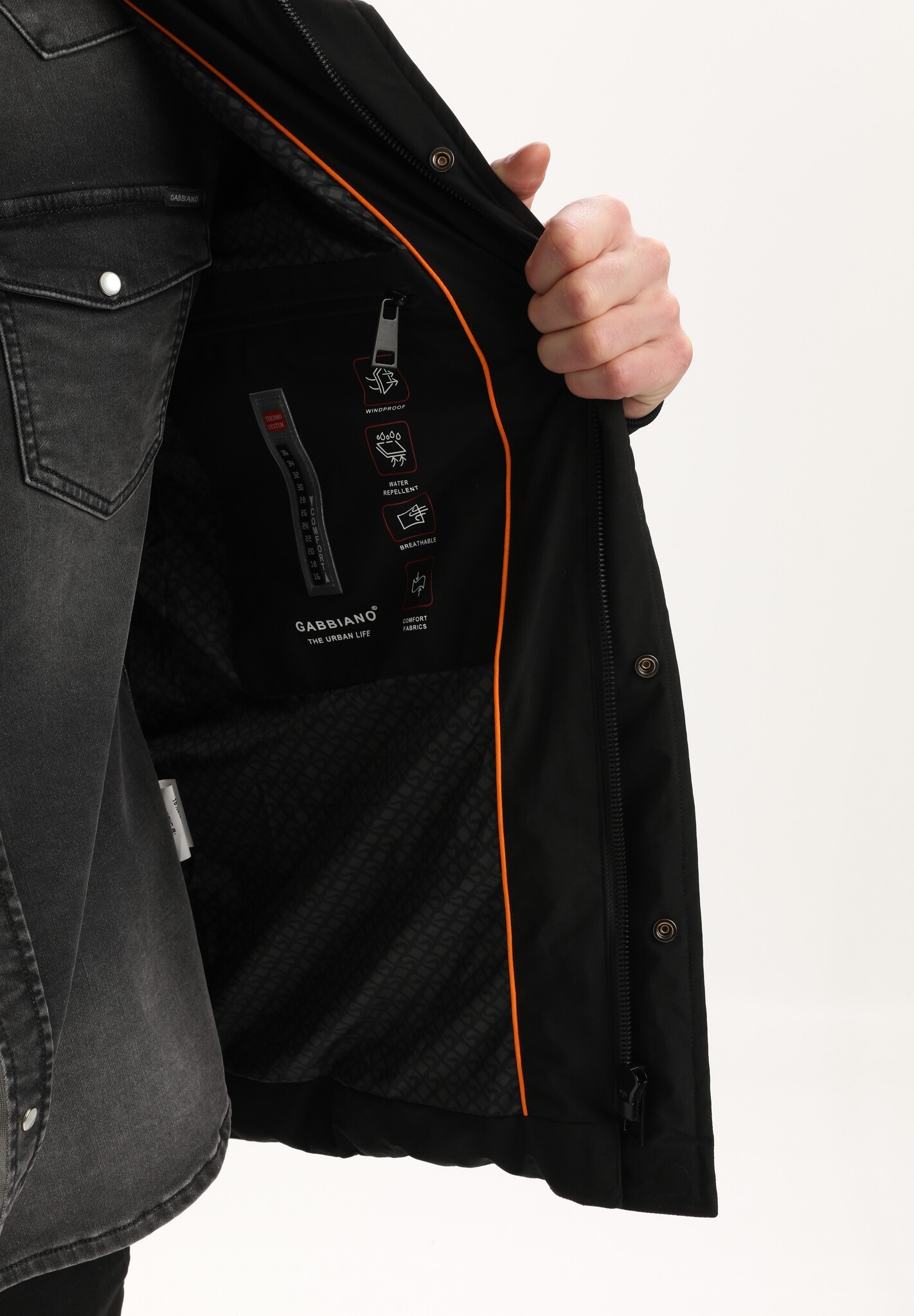 535751 Jacket short Puffer (201 Black)