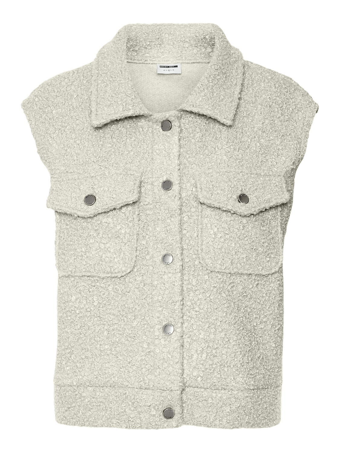 NMHINNY S/L BOUCLE VEST (Birch/DARK METAL)