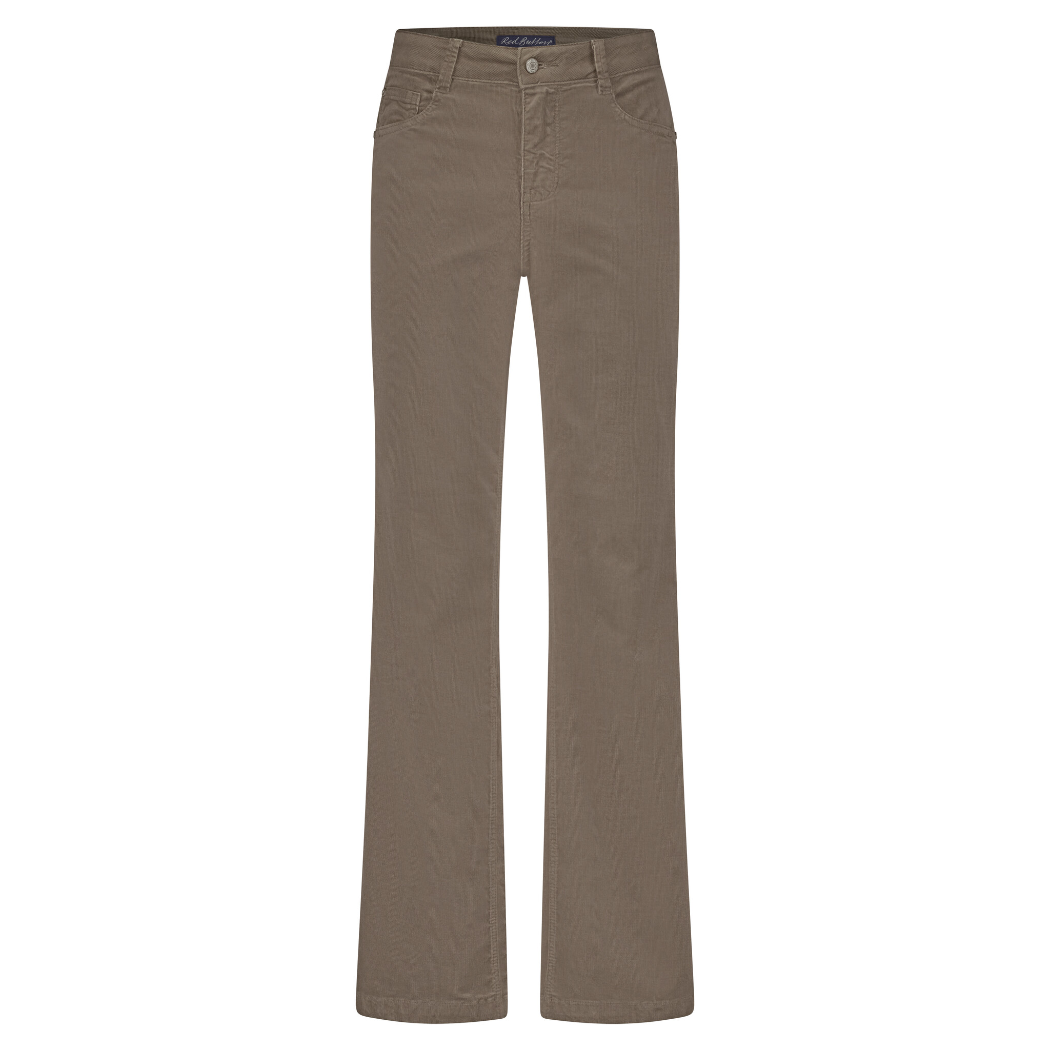 SRB4581 CLAUDETTE Shiny Corduroy - Regular fit (Warme Taupe)