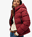 HOODED SPORTS PUFFER JACKET (Shanton Red)