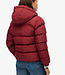 HOODED SPORTS PUFFER JACKET (Shanton Red)