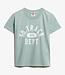 ATHLETIC GRAPHIC FITTED TEE (Light Jade Green)