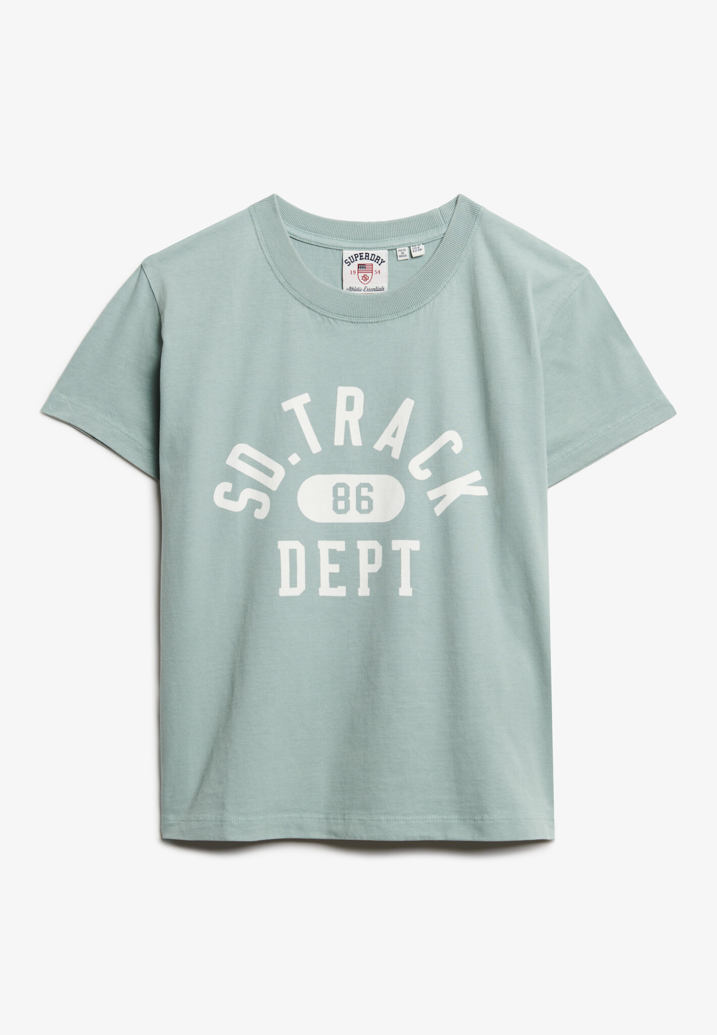 ATHLETIC GRAPHIC FITTED TEE (Light Jade Green)