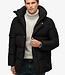HOODED 5 BATTLE SPORTS PUFFER JACKET (Black)