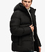 HOODED 5 BATTLE SPORTS PUFFER JACKET (Black)