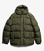 HOODED 5 BATTLE SPORTS PUFFER JACKET (Army Khaki)