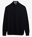 WOOL BLEND HALF ZIP JUMPER (Charred Navy Marl)