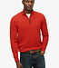 WOOL BLEND HALF ZIP JUMPER (Vermillon Orage Marl)
