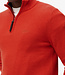 WOOL BLEND HALF ZIP JUMPER (Vermillon Orage Marl)