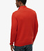 WOOL BLEND HALF ZIP JUMPER (Vermillon Orage Marl)