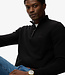 WOOL BLEND HALF ZIP JUMPER (Black)