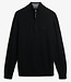 WOOL BLEND HALF ZIP JUMPER (Black)