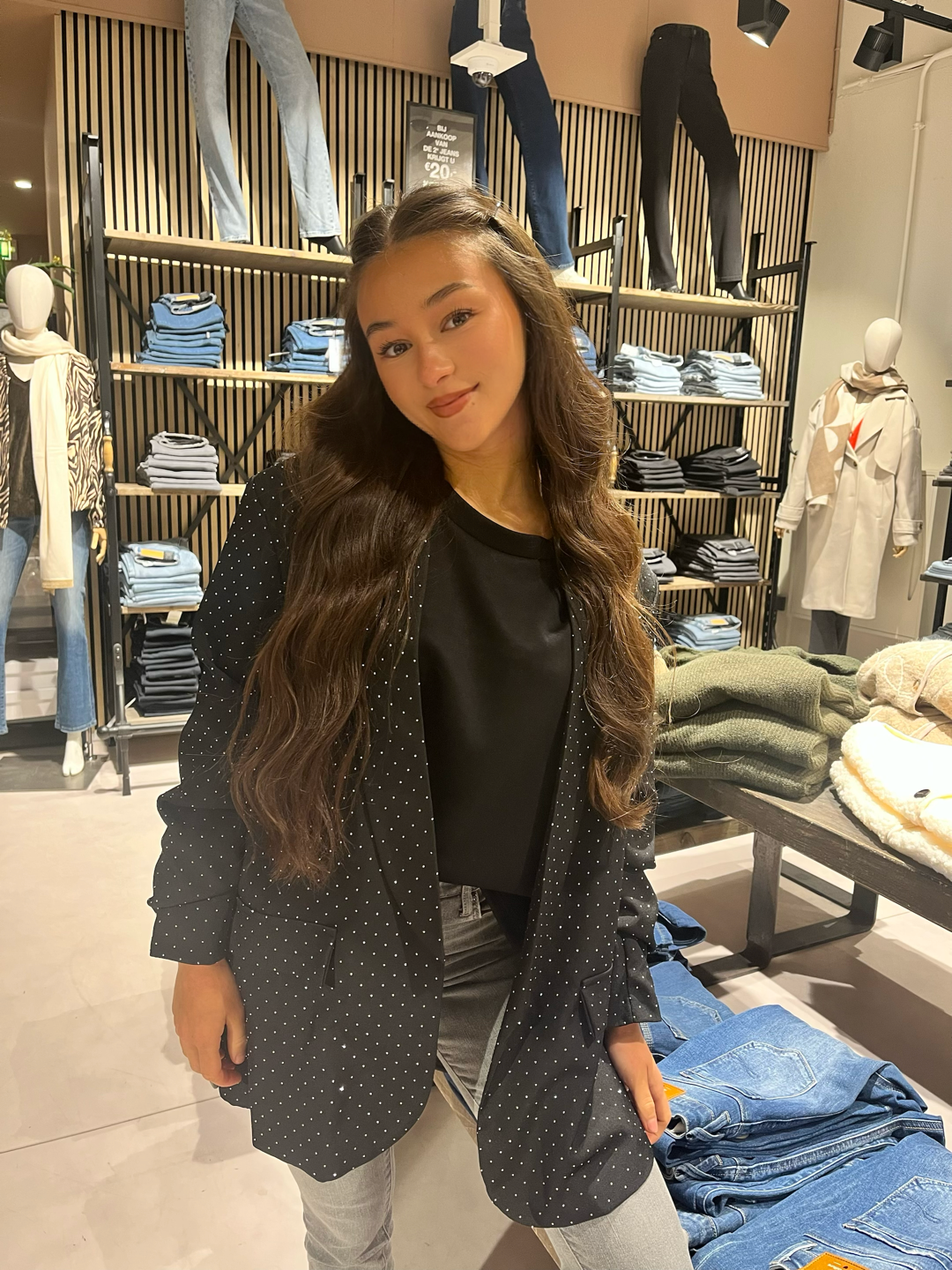 JULIA - Glitter Blazer (Black)