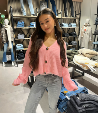 JULIETTE - Cozy Cardiguan  (Baby Pink)