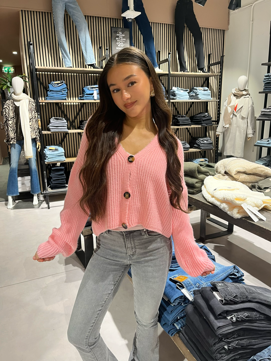 JULIETTE - Cozy Cardiguan  (Baby Pink)