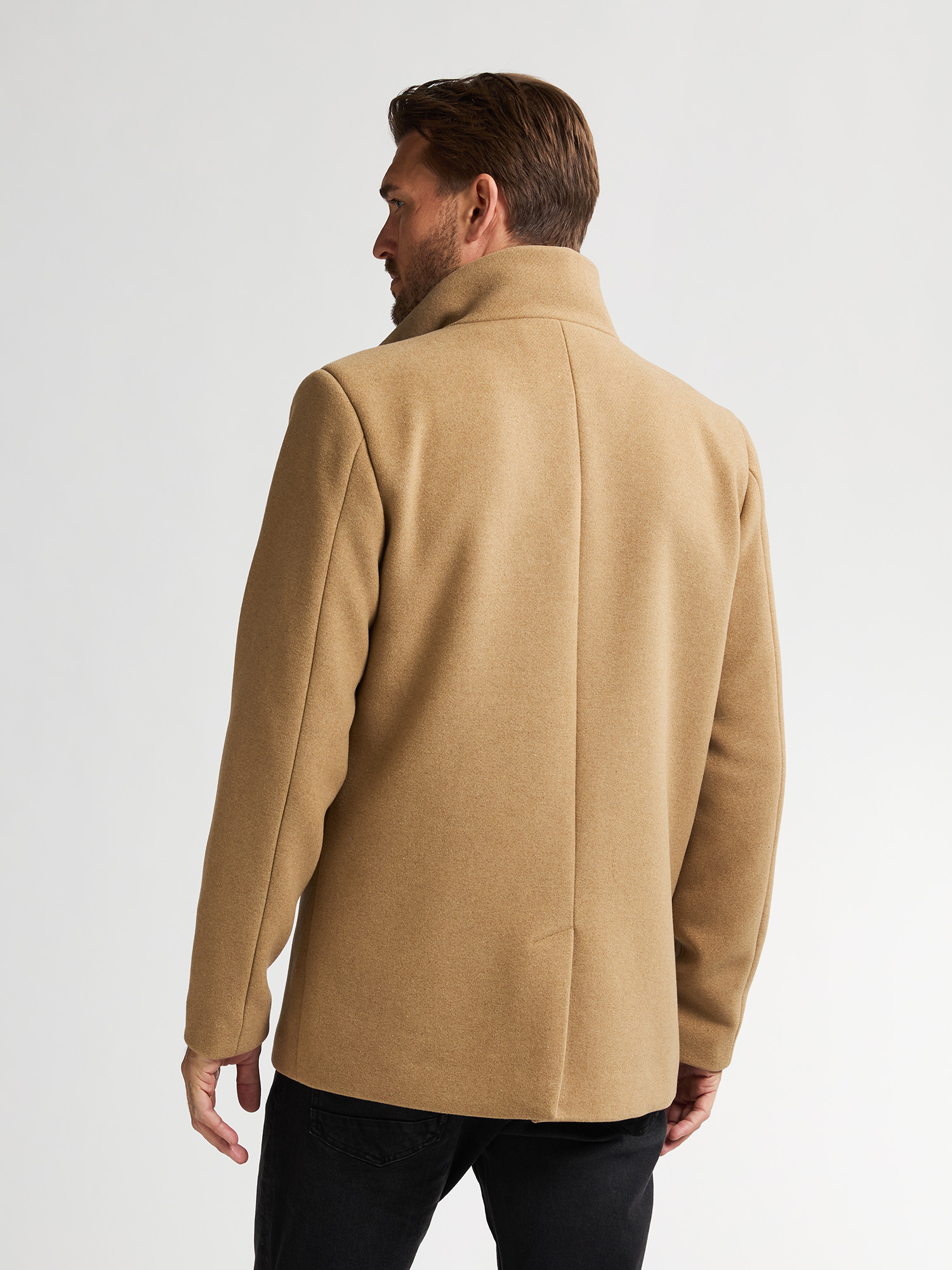 M-3050-JAC113 Men Jacket Wool (Tan 7146)