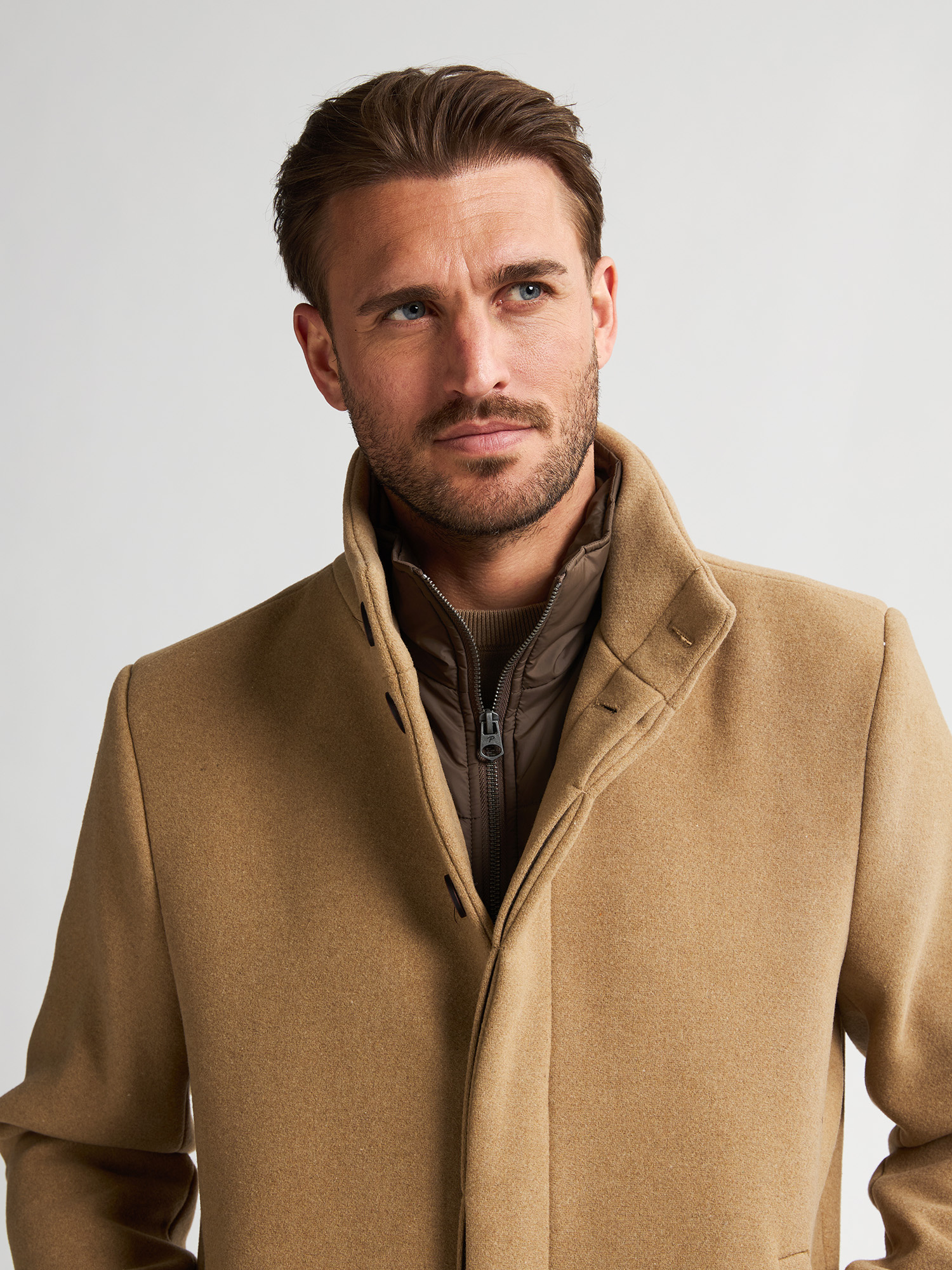 M-3050-JAC113 Men Jacket Wool (Tan 7146)