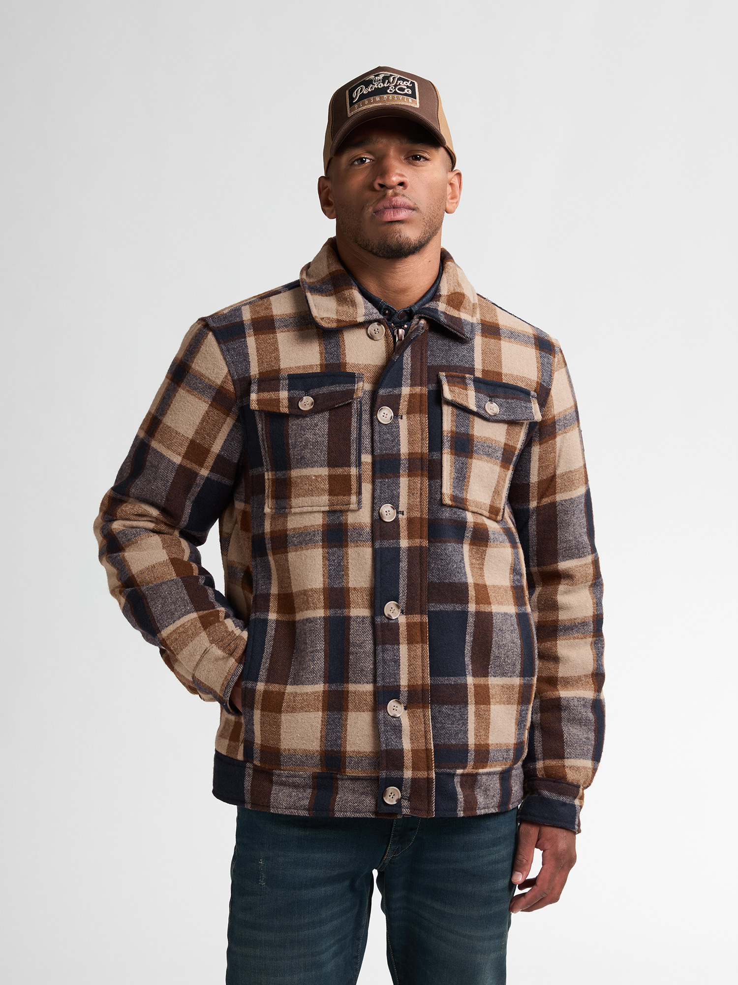 M-3050-JAC114 Men Jacket Wool (Chestnut 7151)