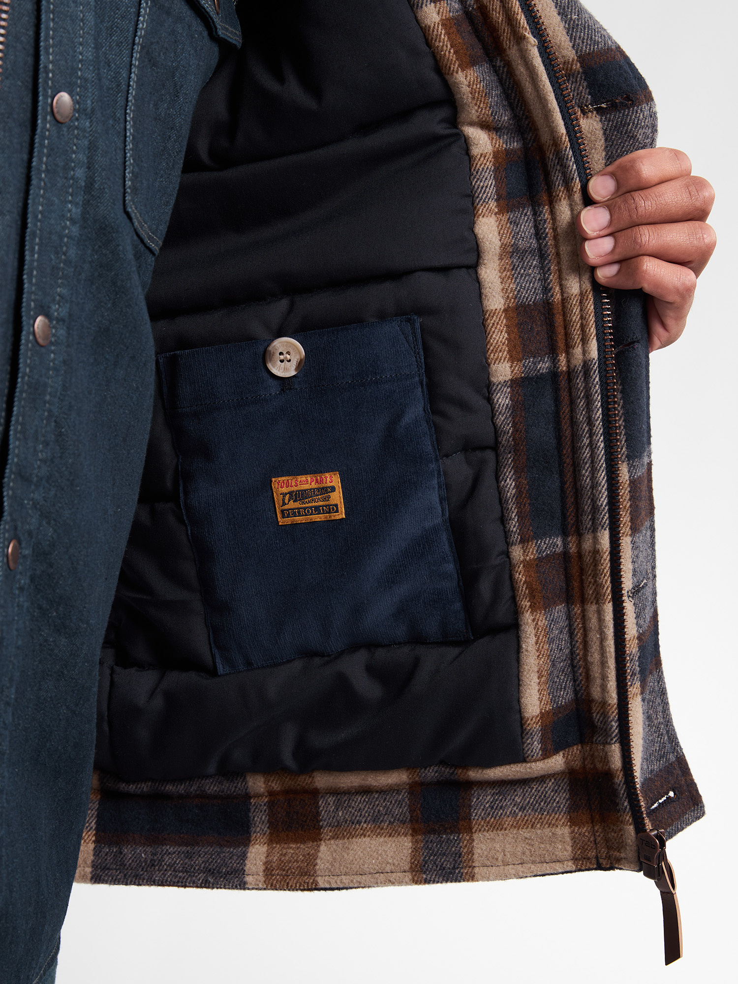 M-3050-JAC114 Men Jacket Wool (Chestnut 7151)