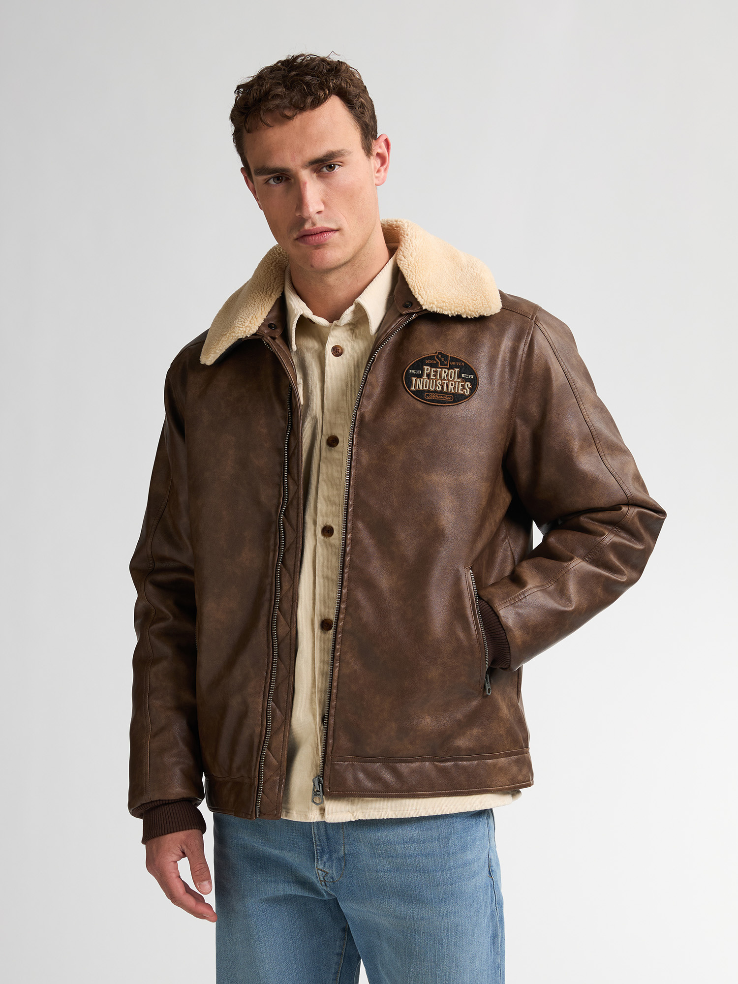 M-3050-JAC121 Men Jacket PU (Mud 7144)