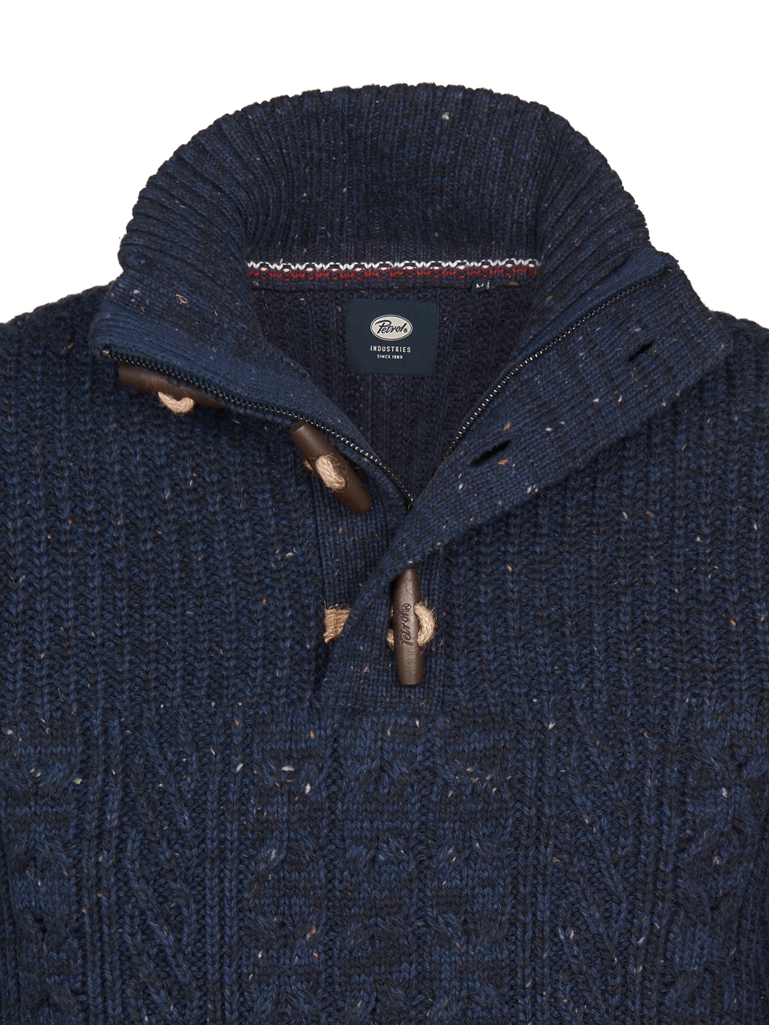 M-3050-KWC211 Men Knitwear Collar  (Deep Capri 5090)