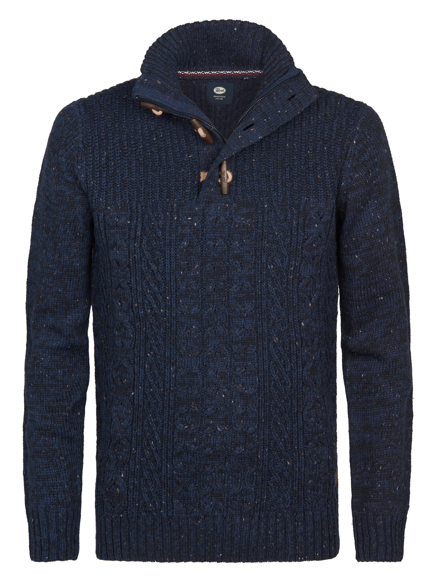 M-3050-KWC211 Men Knitwear Collar  (Deep Capri 5090)