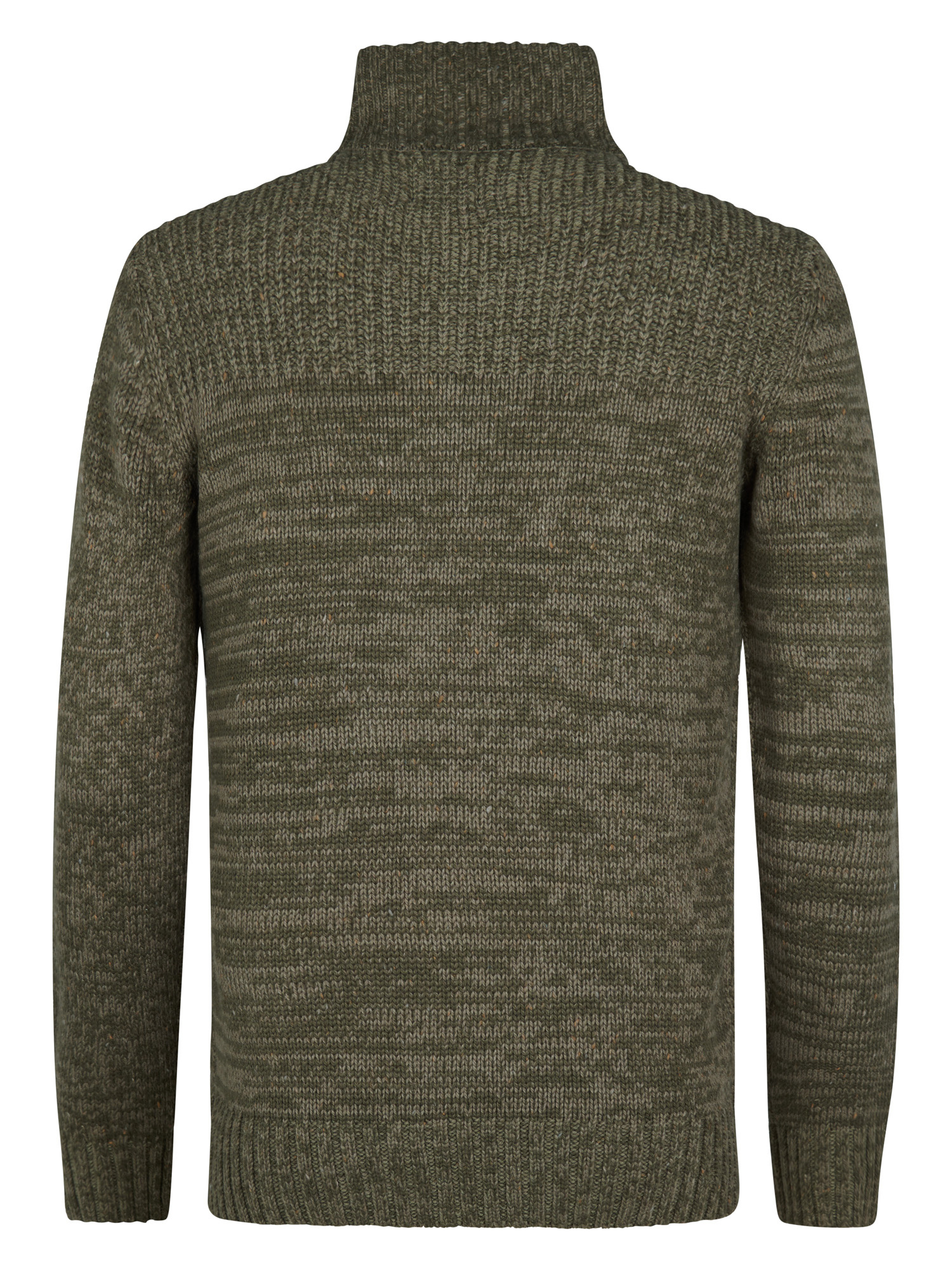 M-3050-KWC211 Men Knitwear Collar  (Mossy Stone 6174)