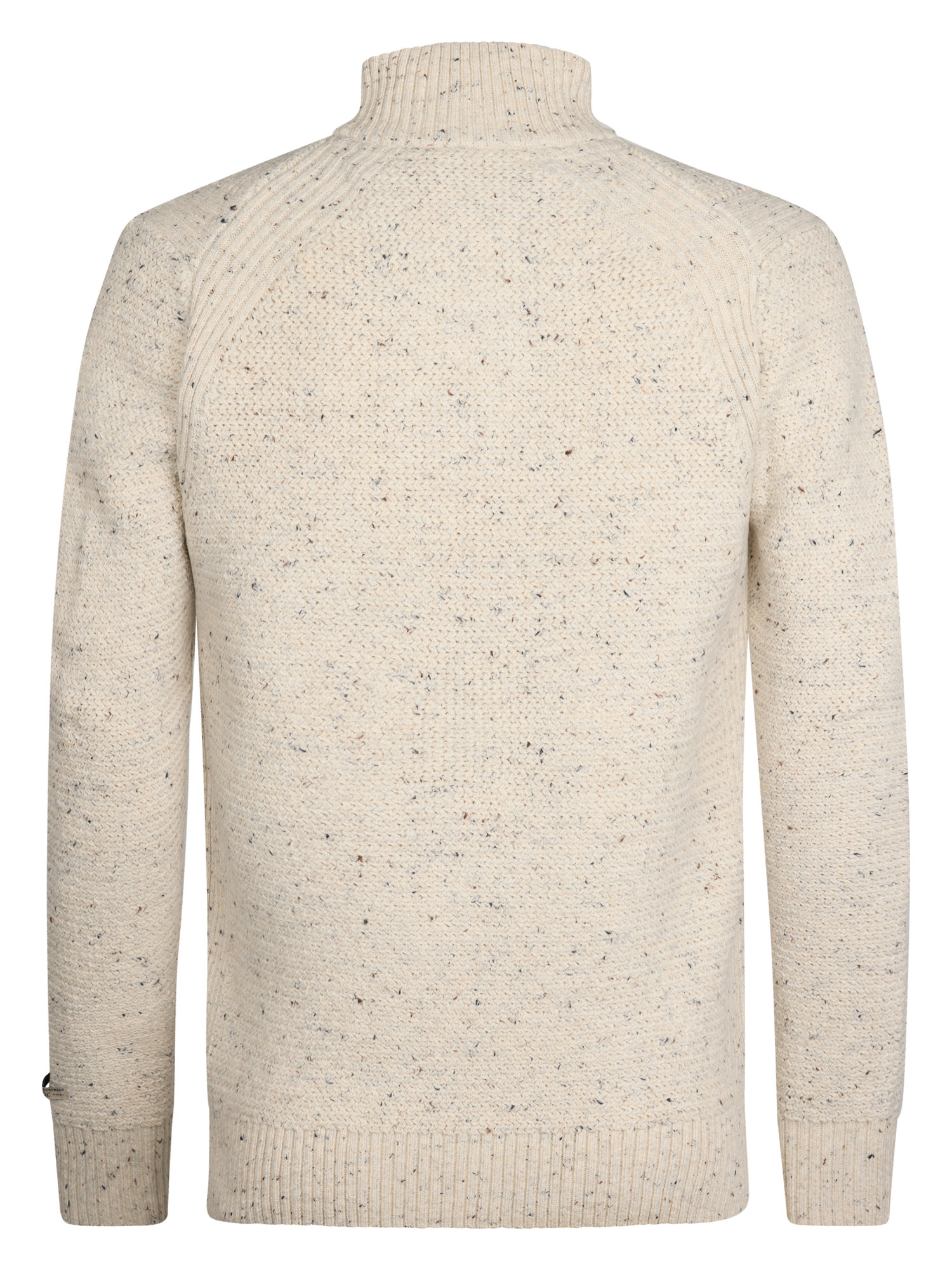 M-3050-KWC226 Men Knitwear Collar (Antique White Melee 0009)