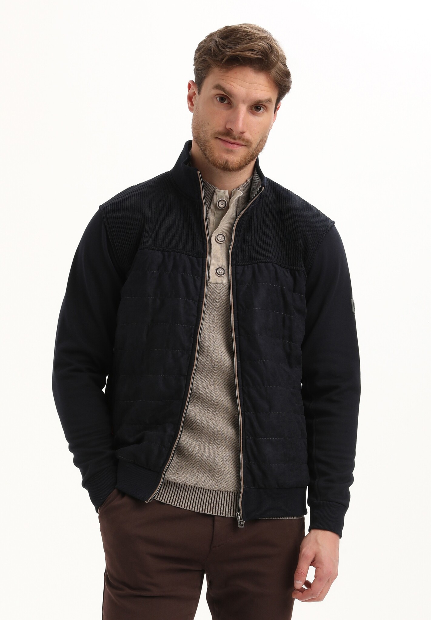 425744 Men Vesten (301 Navy)