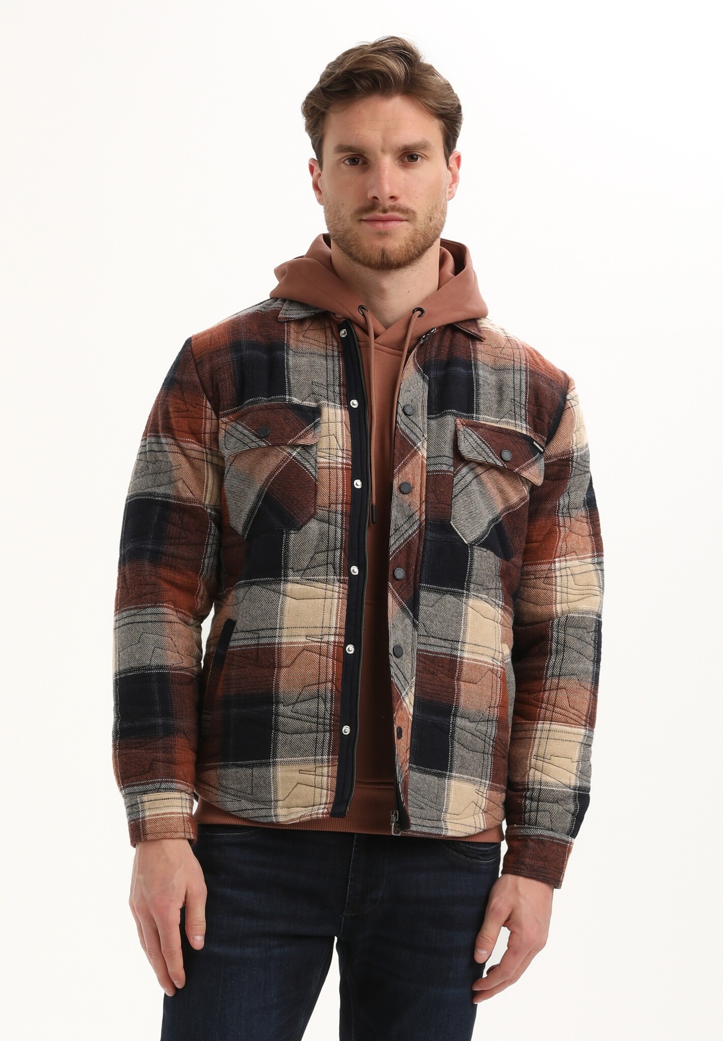 425747 Men Vesten (9898 Multicolor)