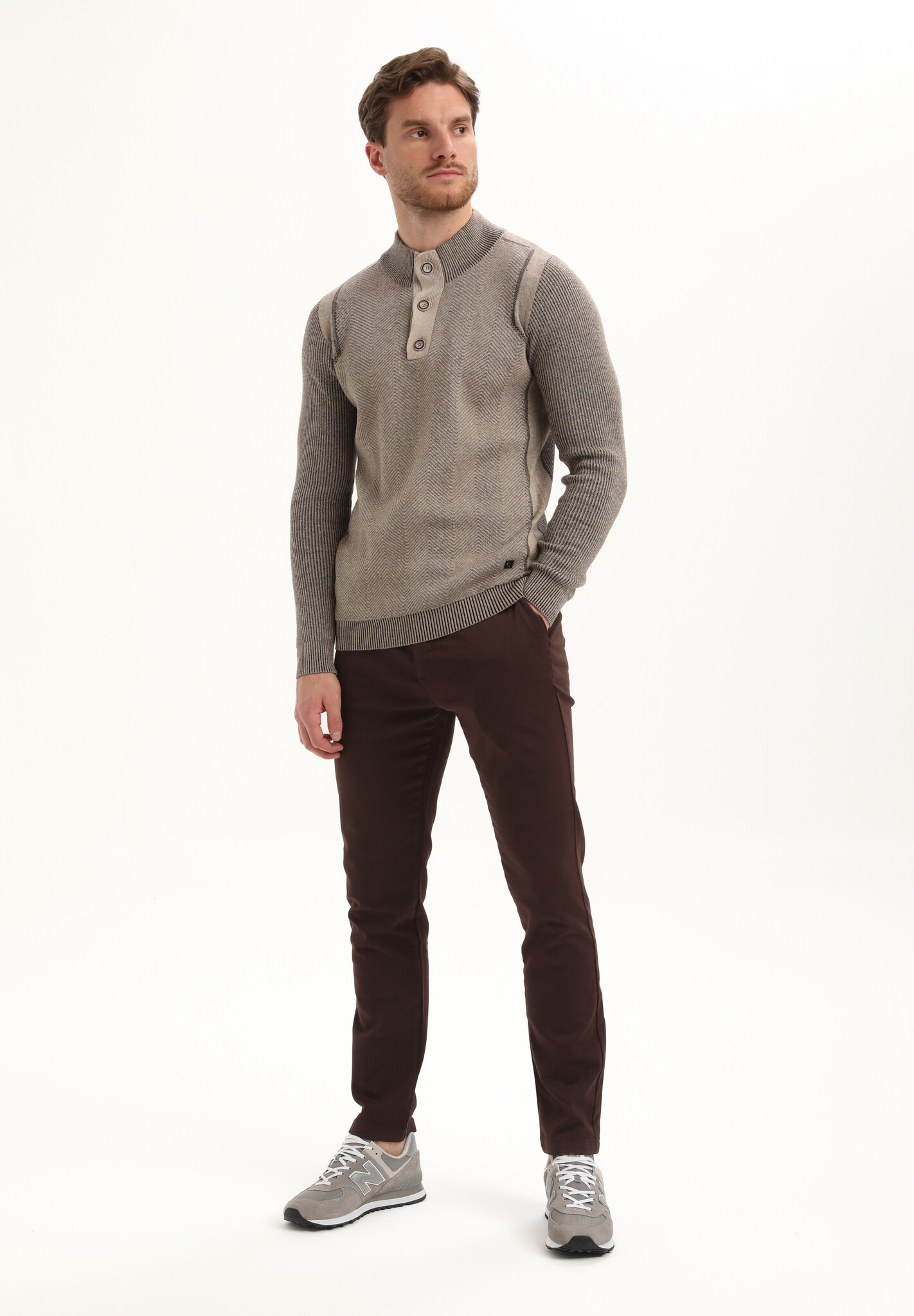 615770 Men Knits (5558 Taupe)