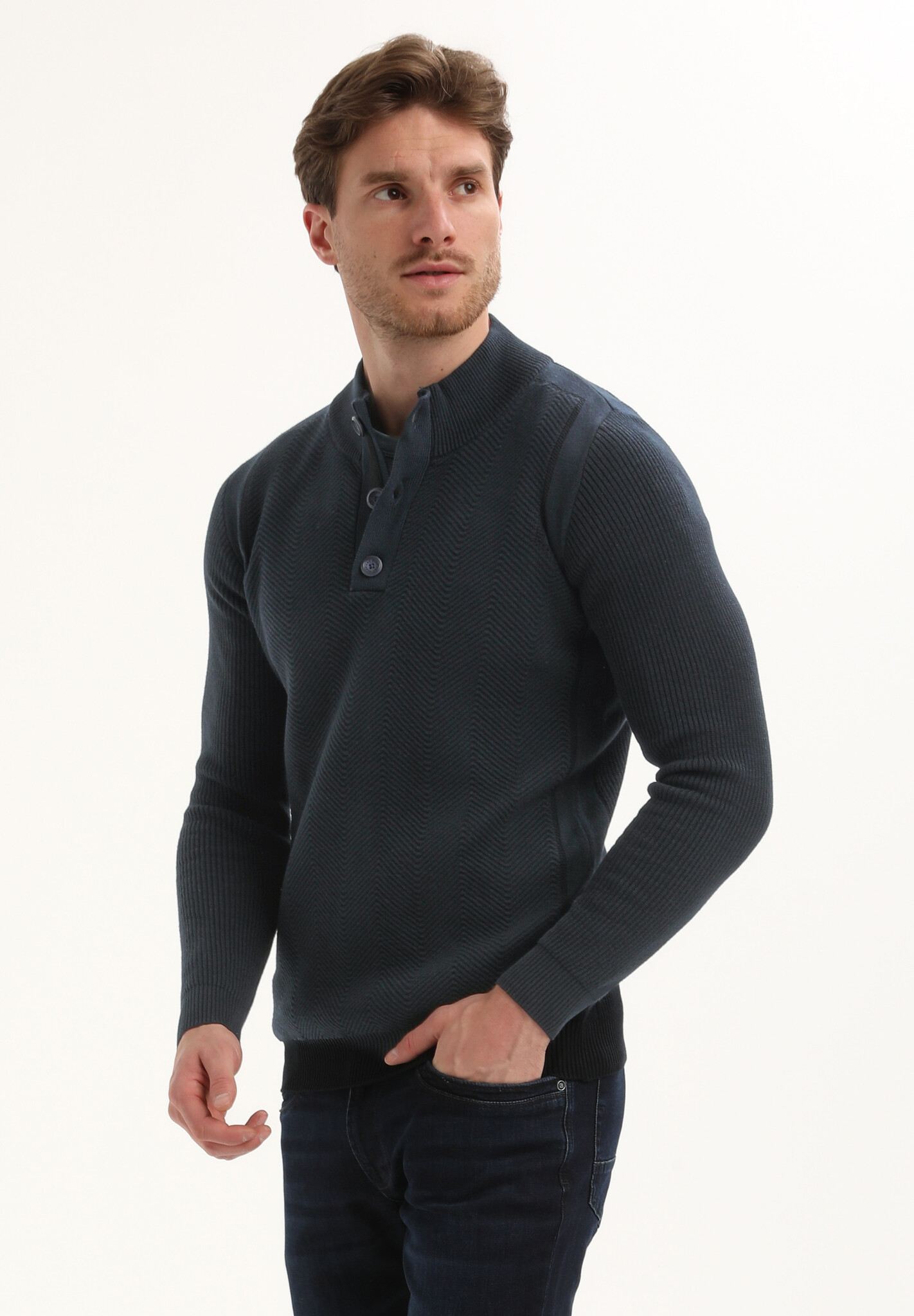 615770 Men Knits (301 Navy)