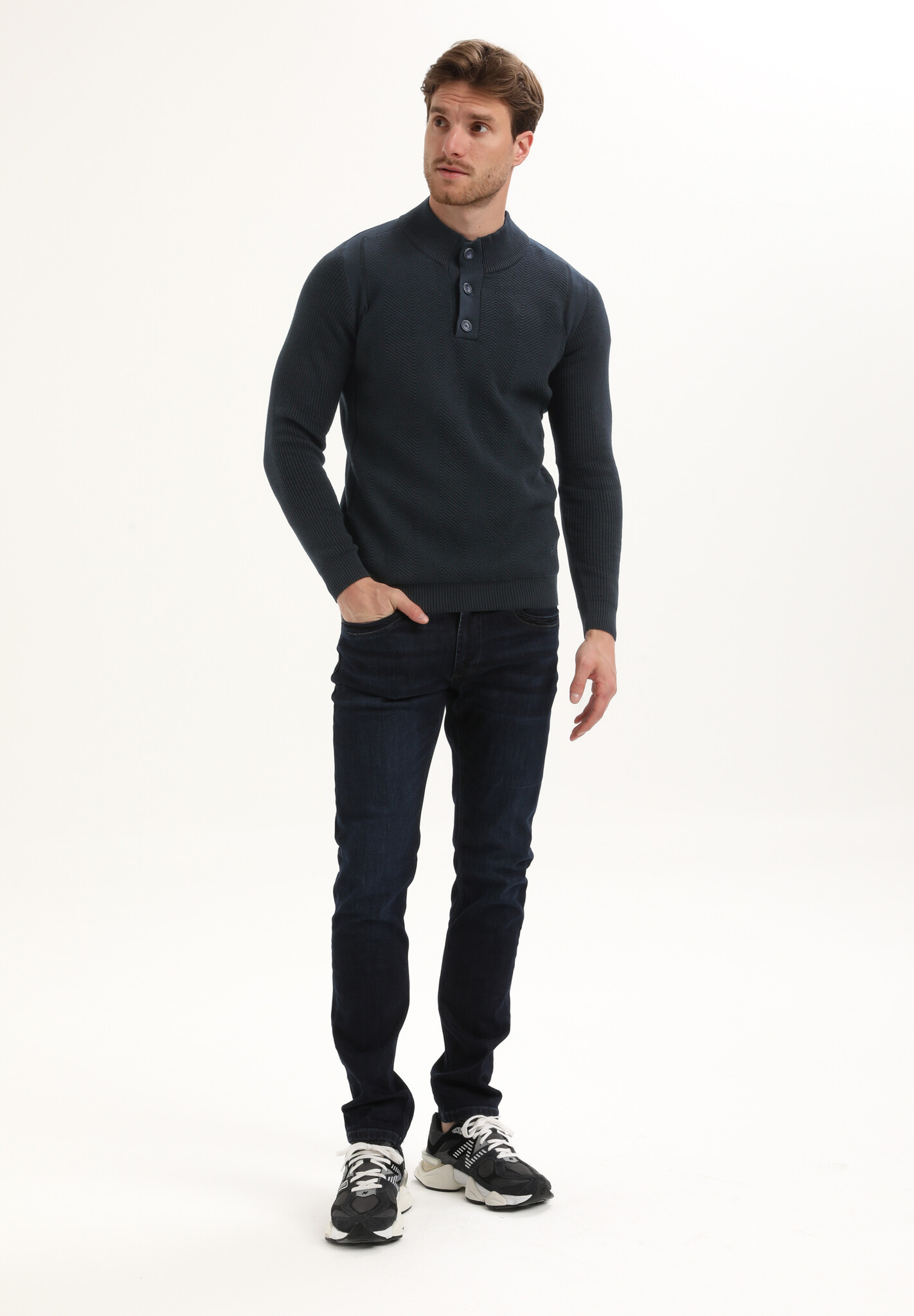 615770 Men Knits (301 Navy)