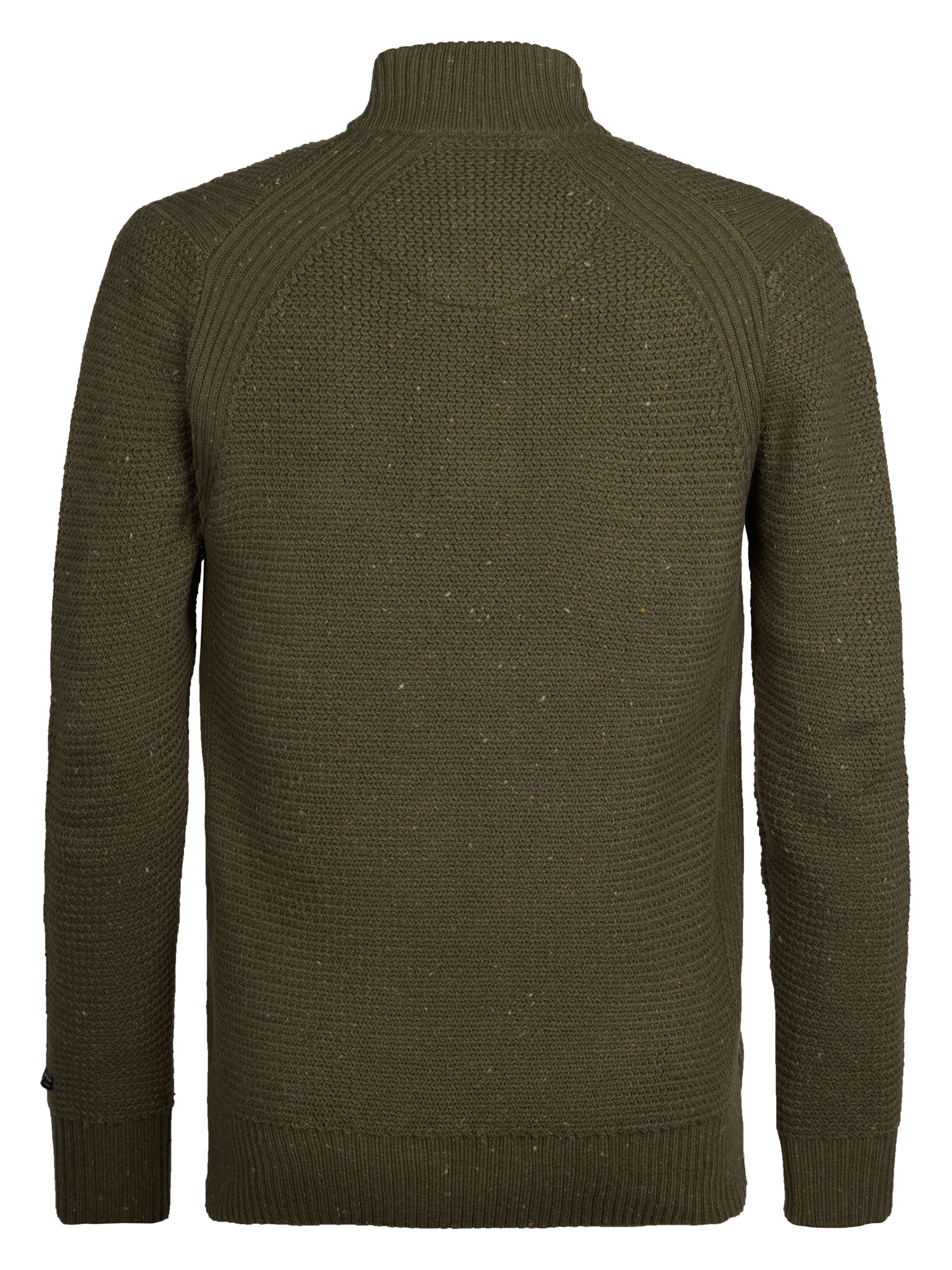 M-3050-KWC226 Men Knitwear Collar (Army Green 6088)