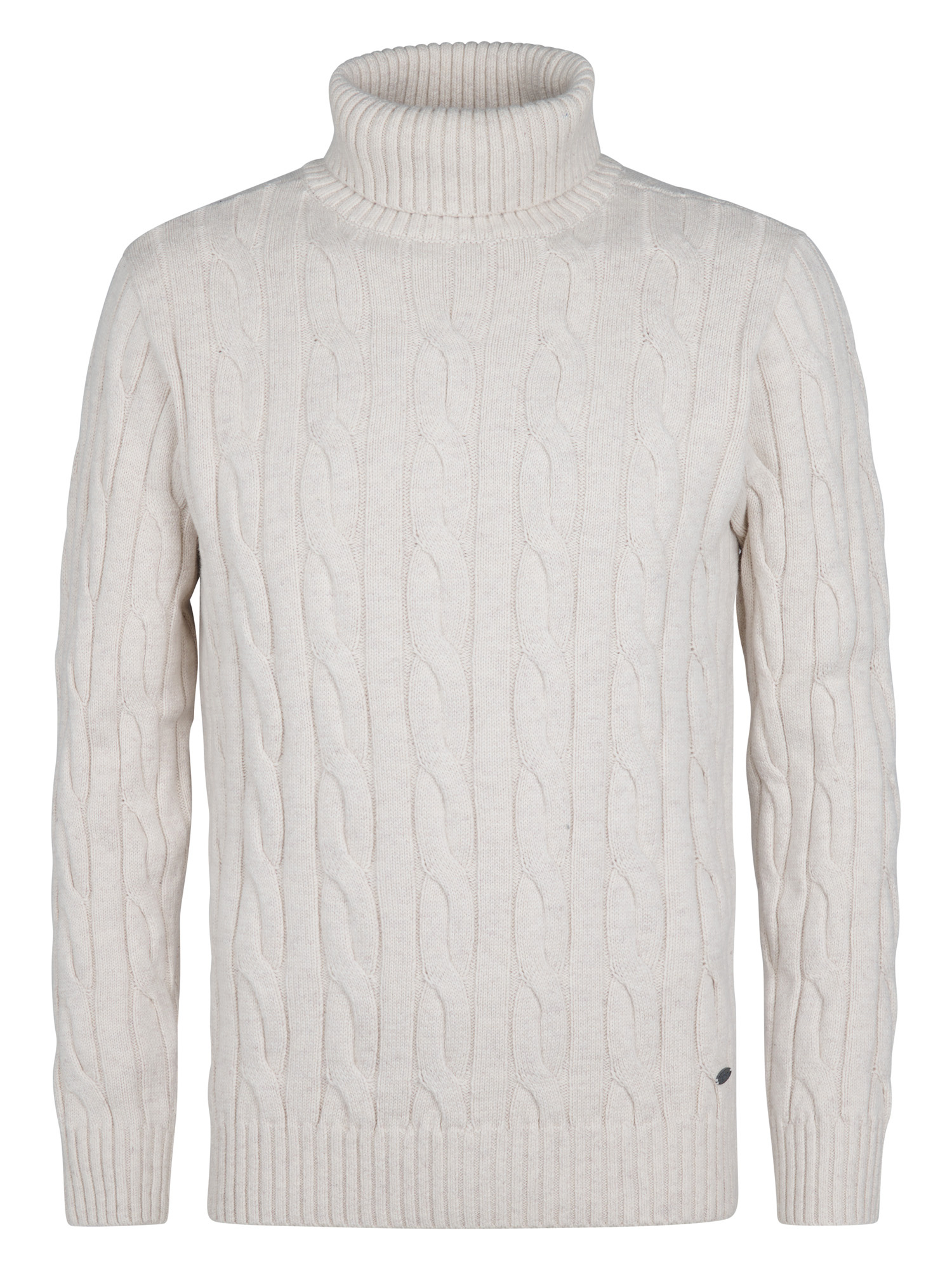 M-3050-KWC251 Men Knitwear Collar (Raw Sand 1108)