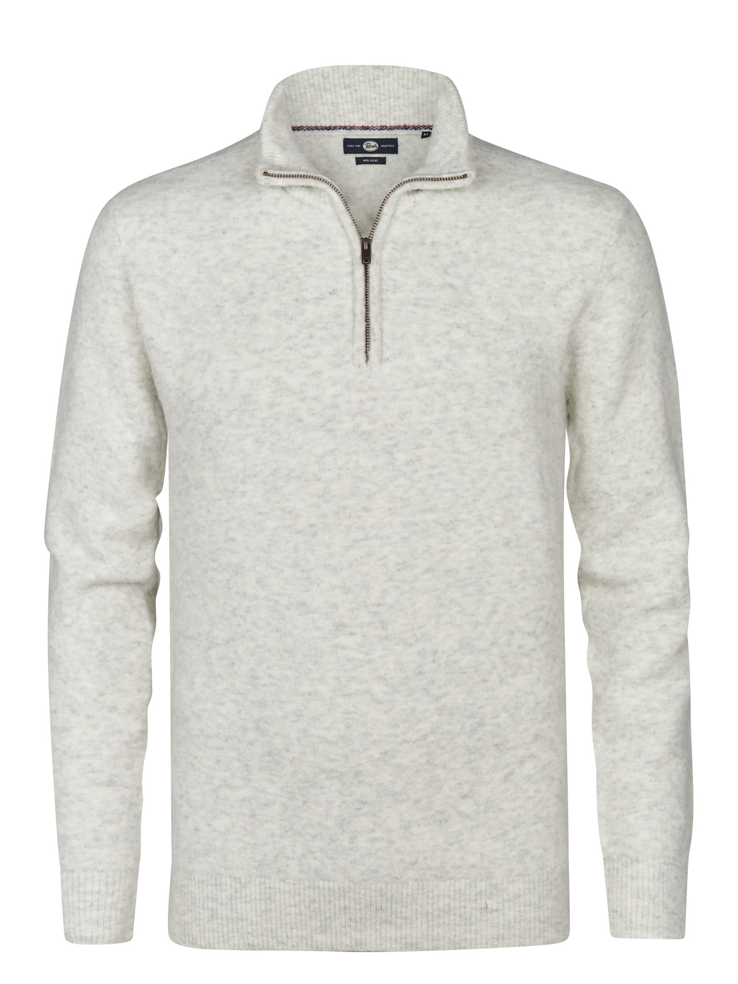 M-3050-KWC290 Men Knitwear Collar (Antique White Melee 0009)