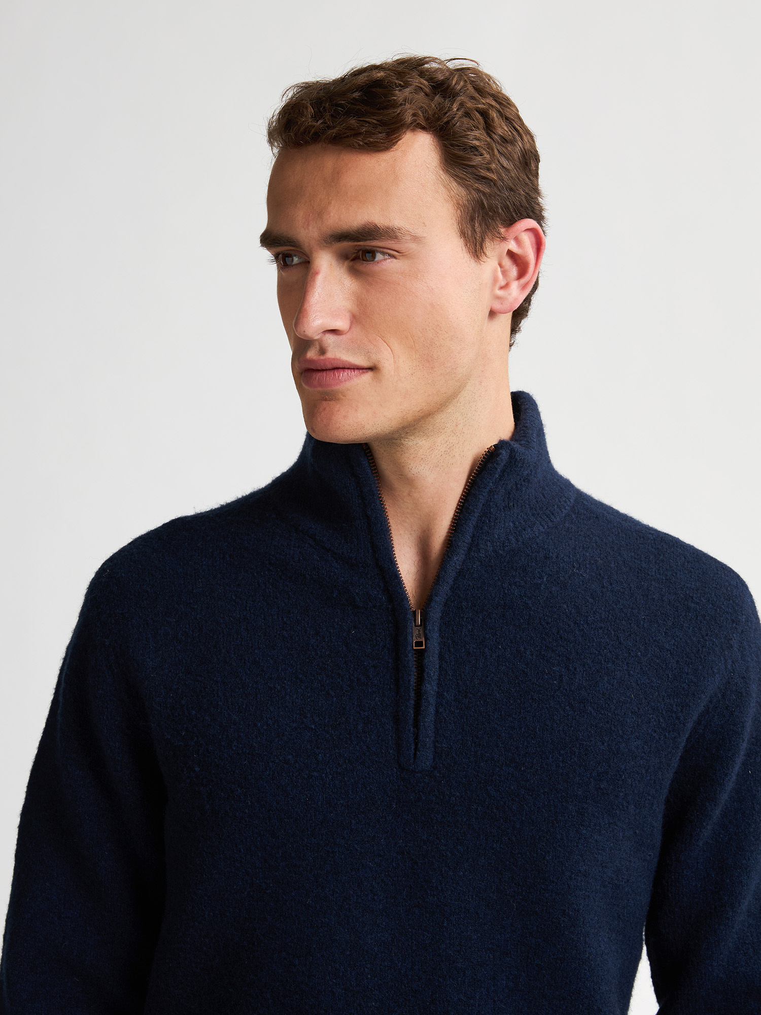 M-3050-KWC290 Men Knitwear Collar (Deep Capri 5090)