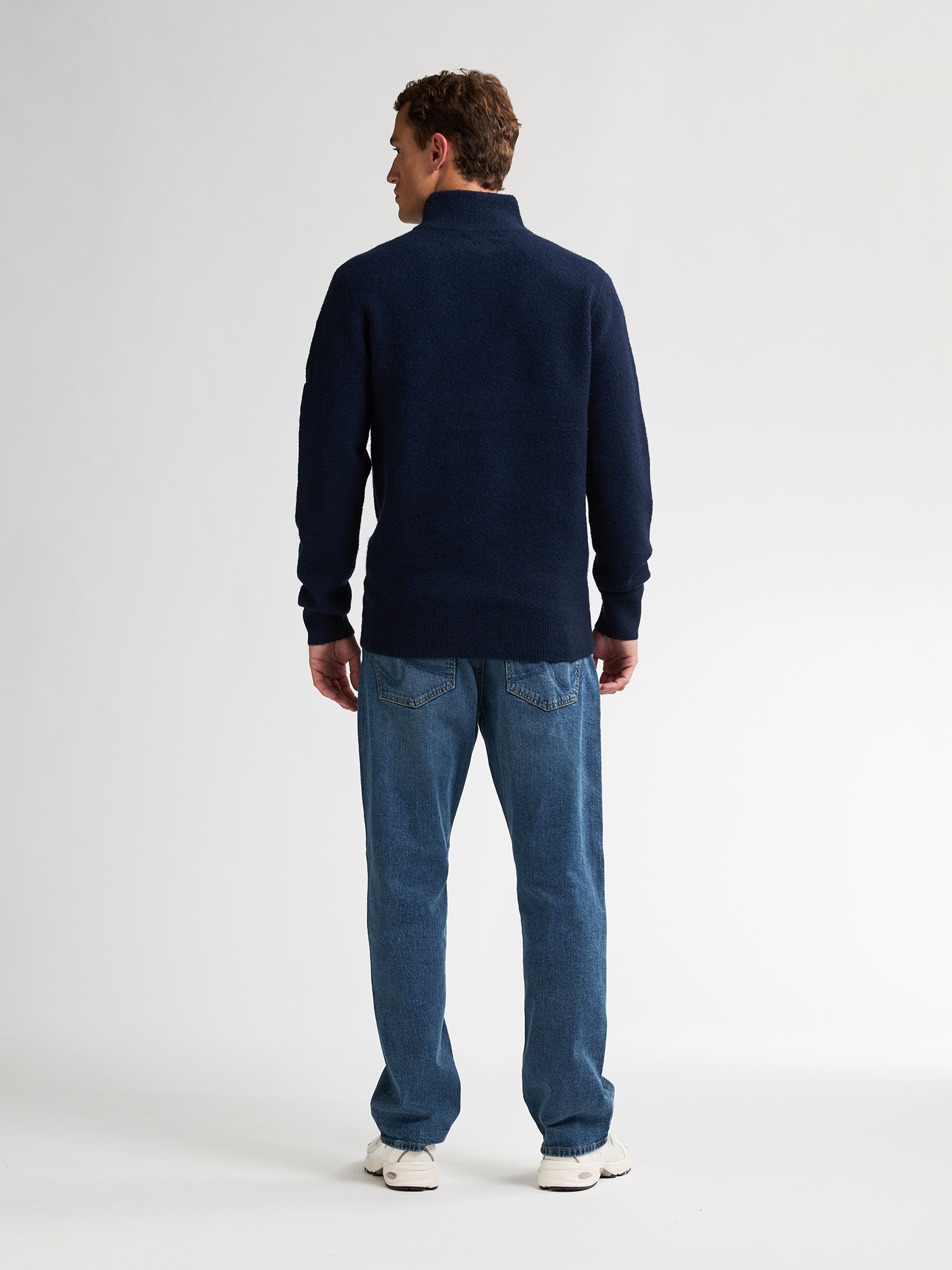 M-3050-KWC290 Men Knitwear Collar (Deep Capri 5090)