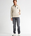 M-3050-KWC283 Men Knitwear Collar Cardigan (Antique White Melee 0009)