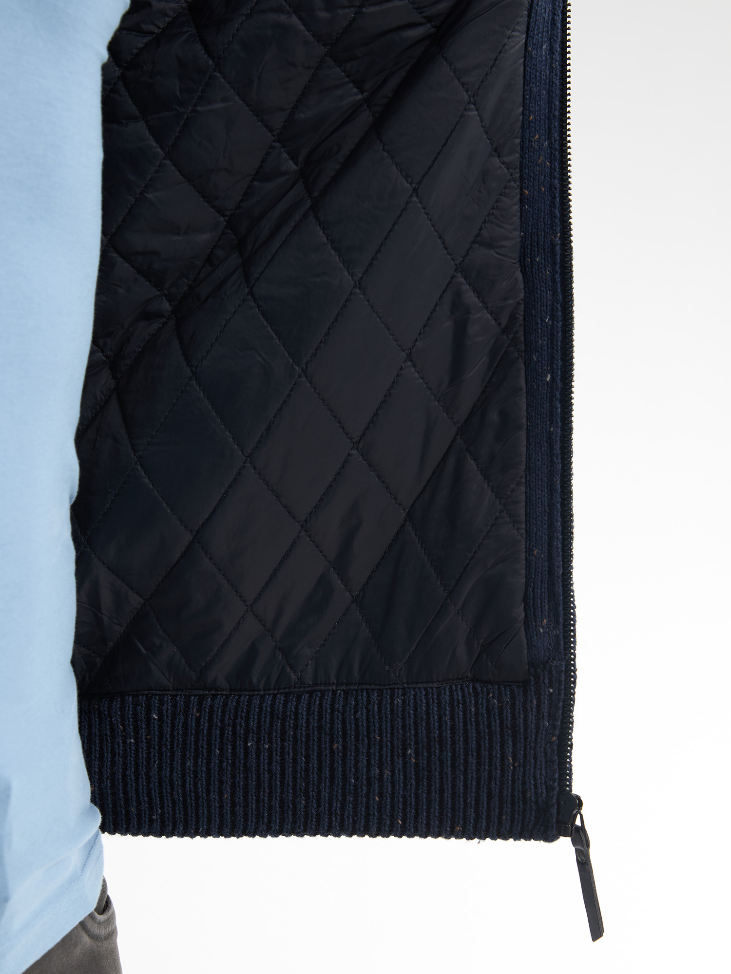 M-3050-KWC283 Men Knitwear Collar Cardigan (Deep Capri 5090)