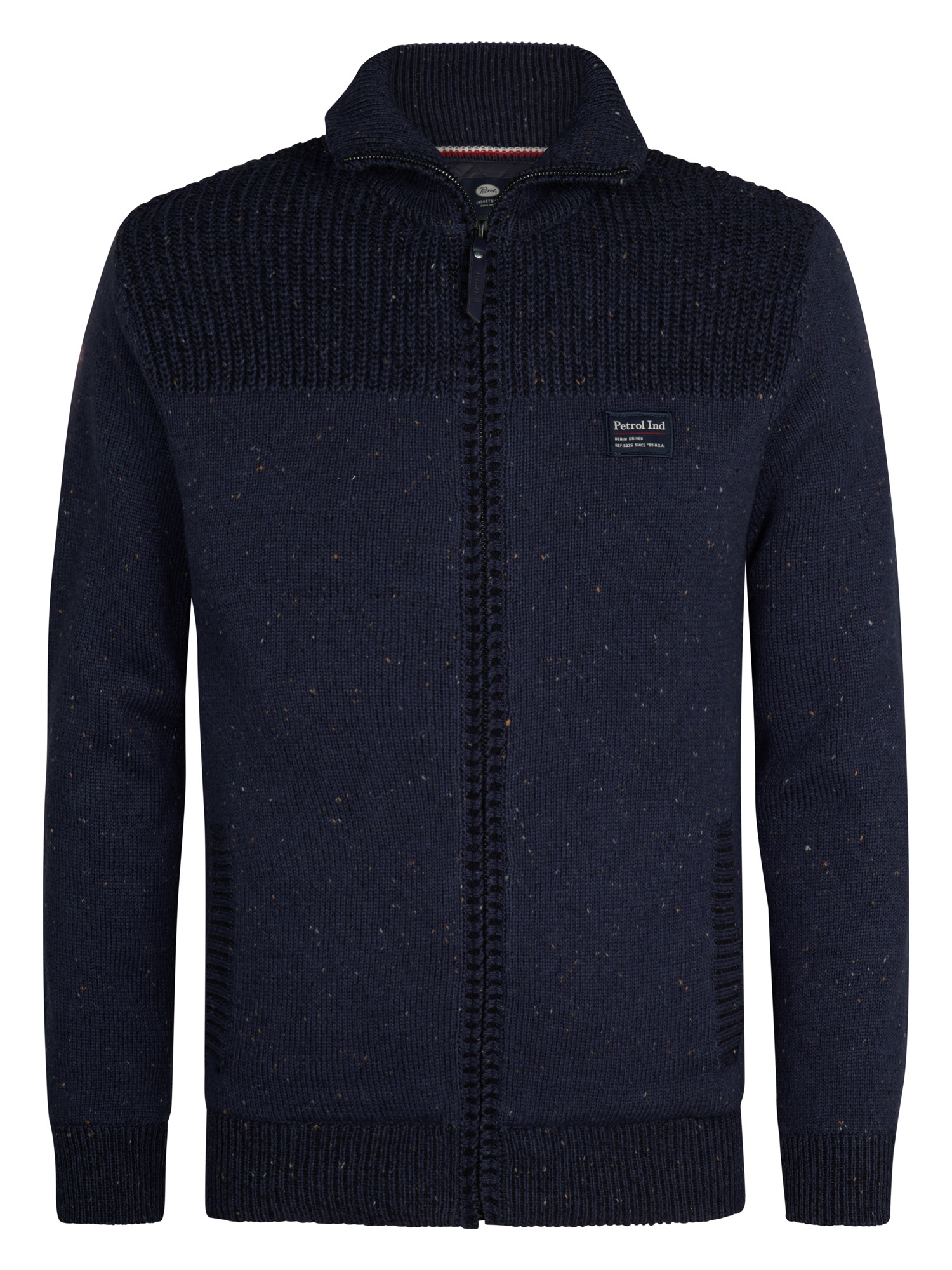 M-3050-KWC283 Men Knitwear Collar Cardigan (Deep Capri 5090)