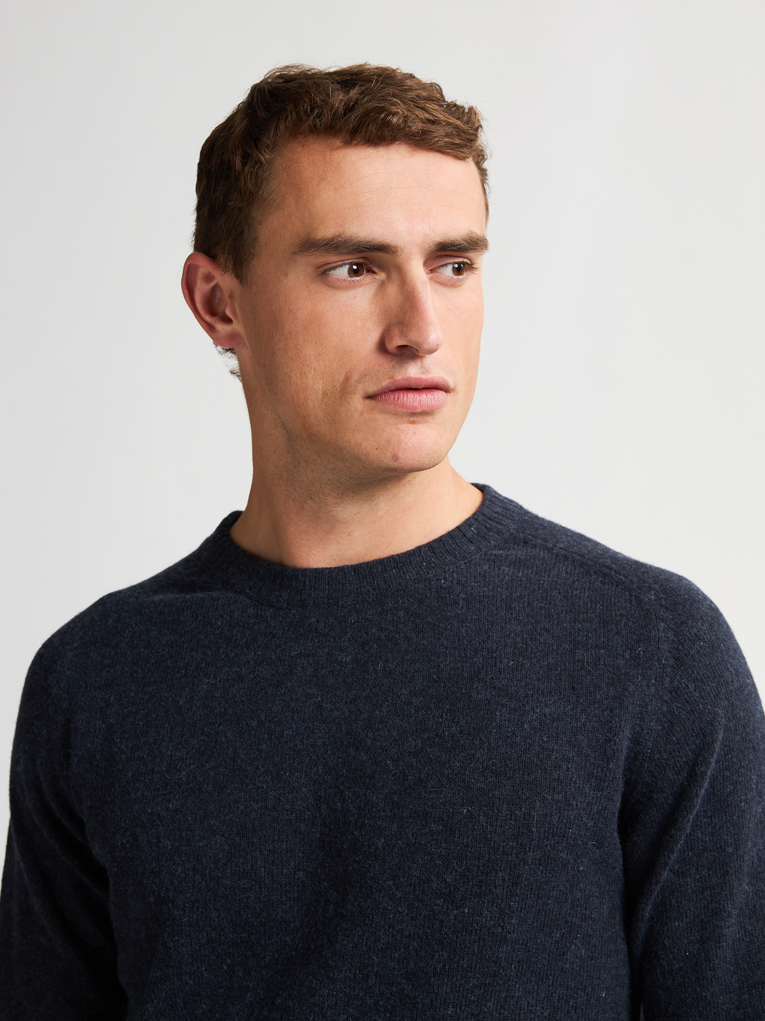 M-3050-KWR219 Men Knitwear Round Neck Basic (5092 Royal Navy)
