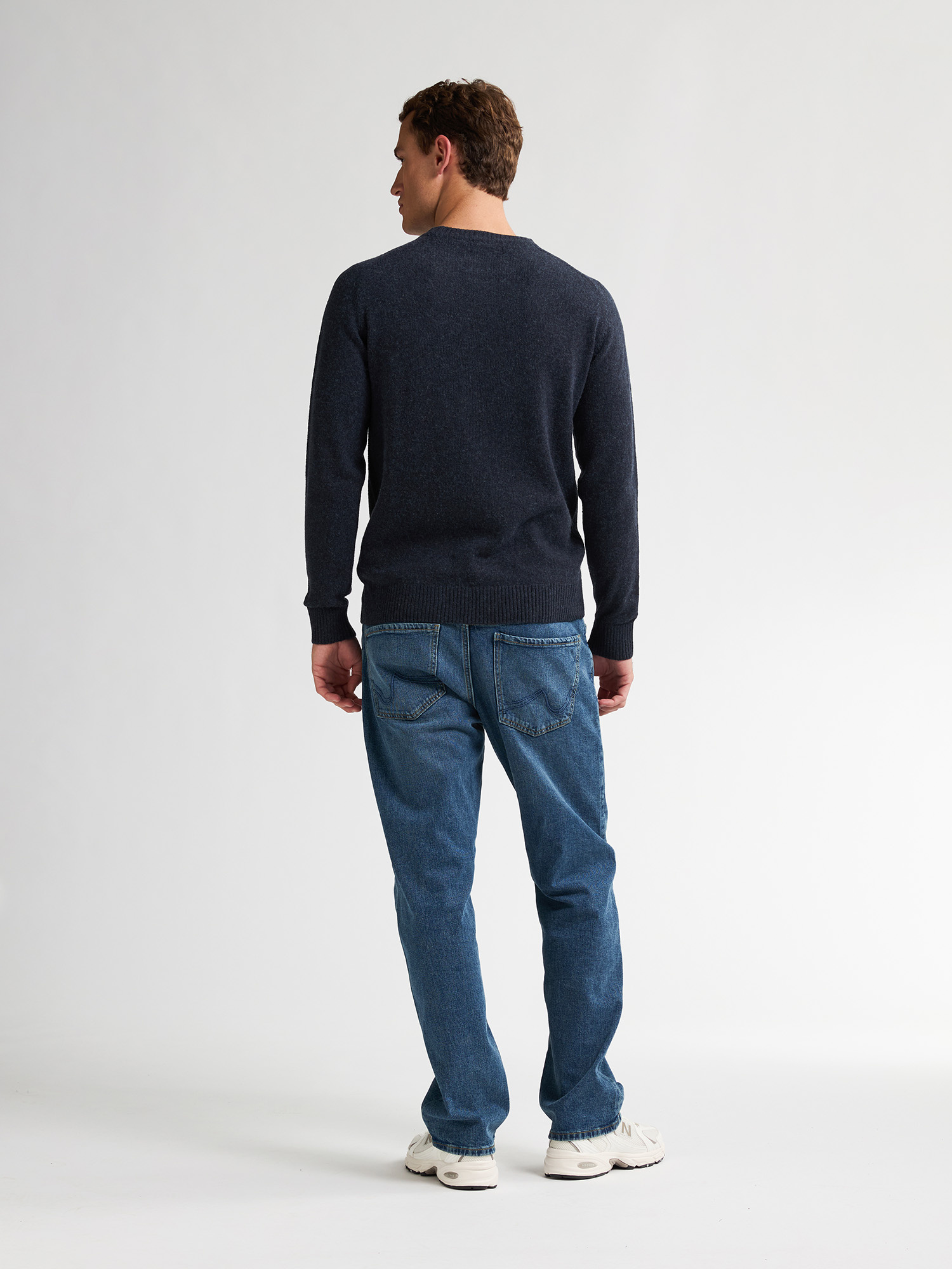 M-3050-KWR219 Men Knitwear Round Neck Basic (5092 Royal Navy)